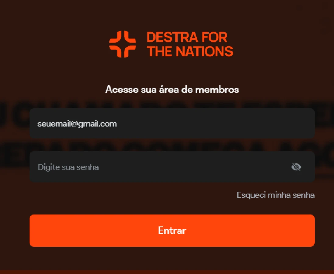 Tela de login