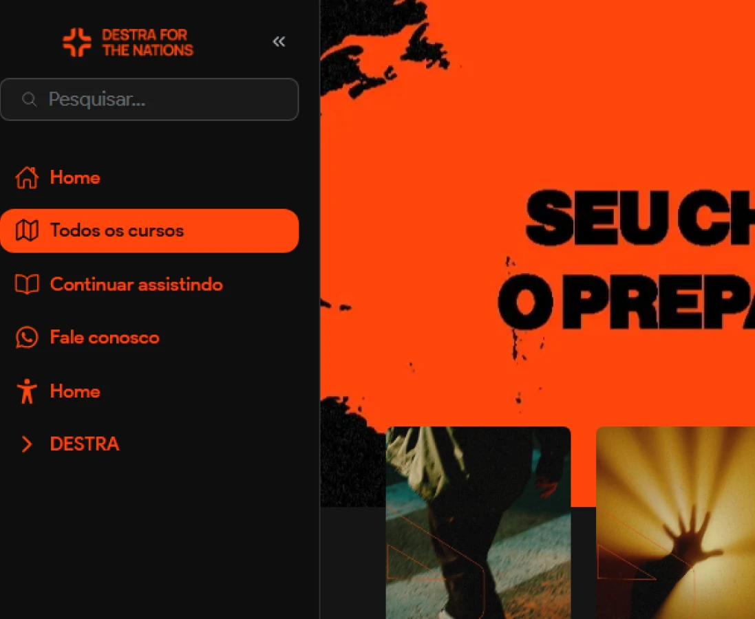 Tela inicial