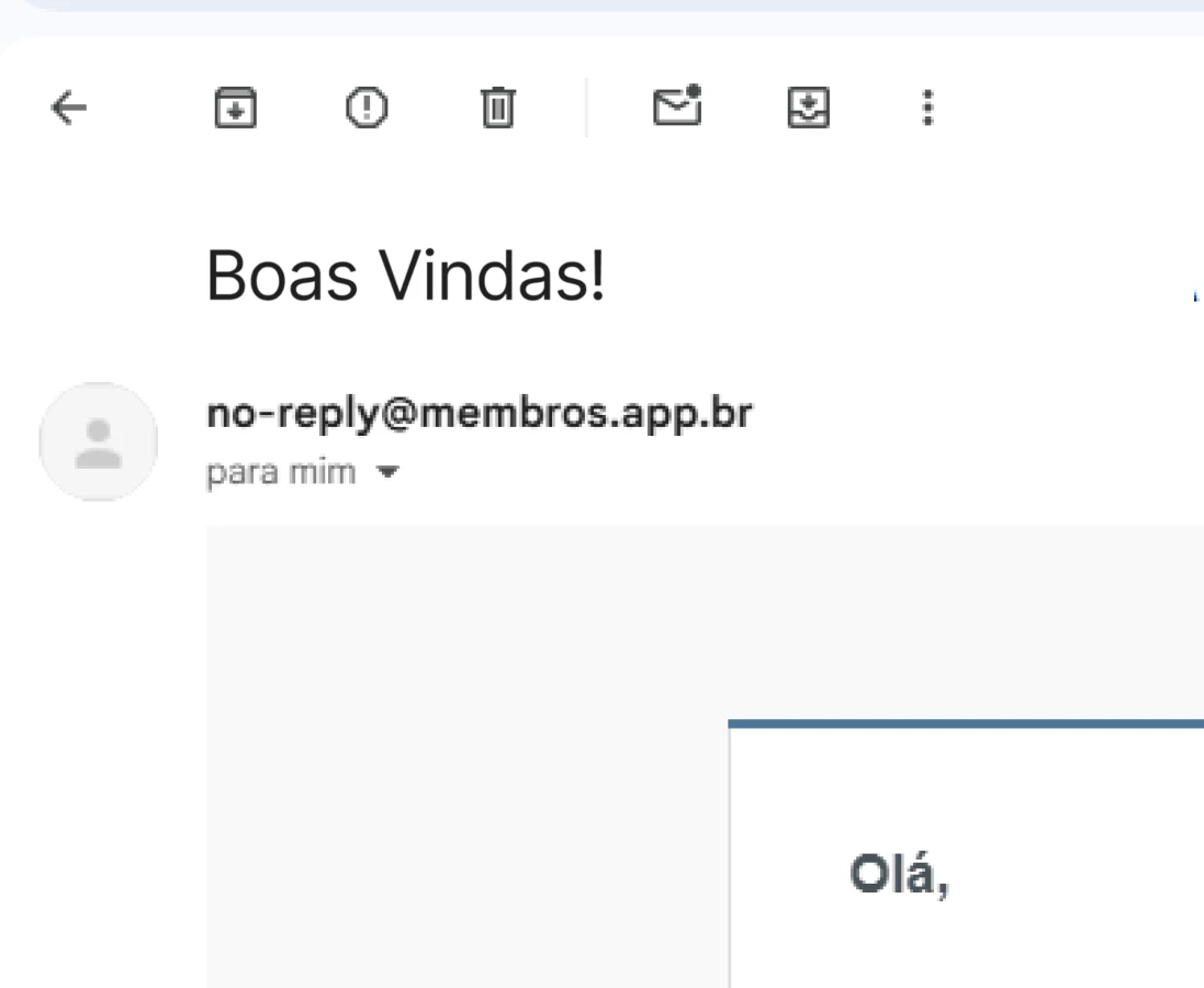 Email de boas-vindas DFN
