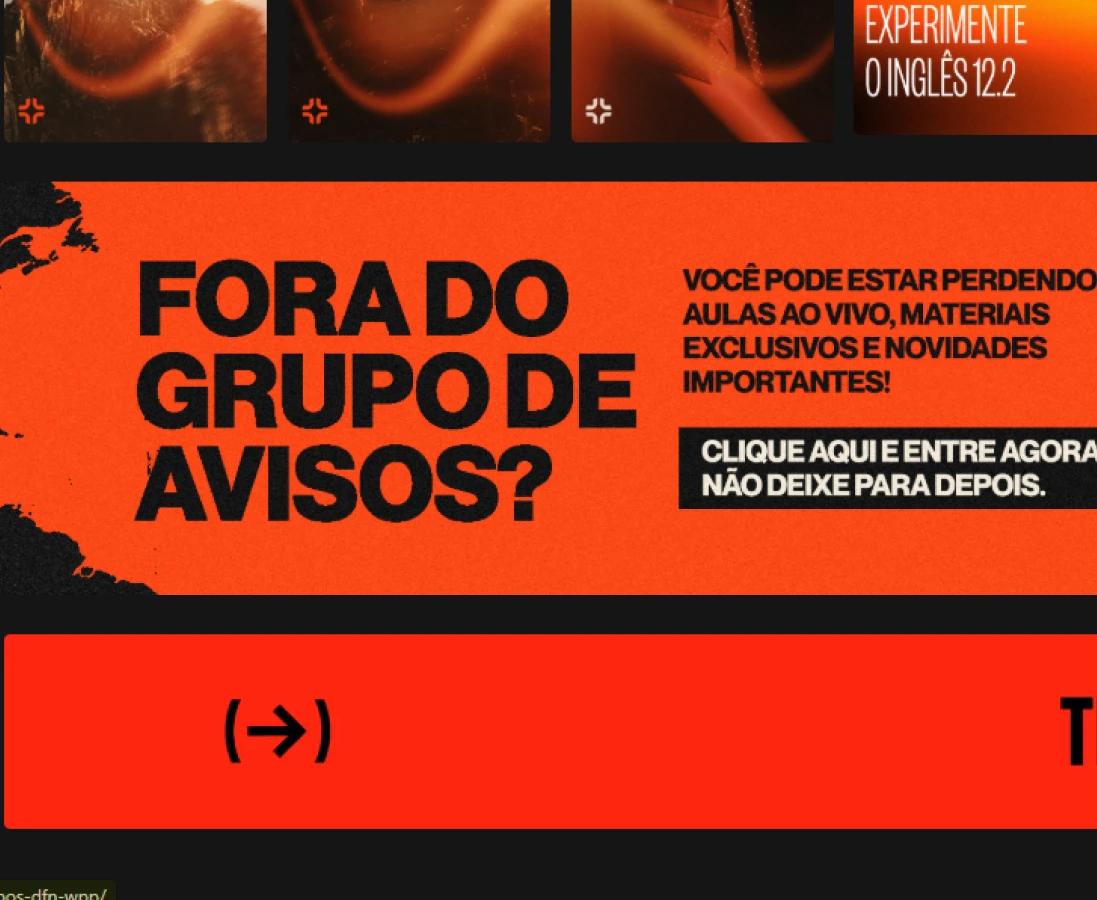 Mensagem com link do grupo
